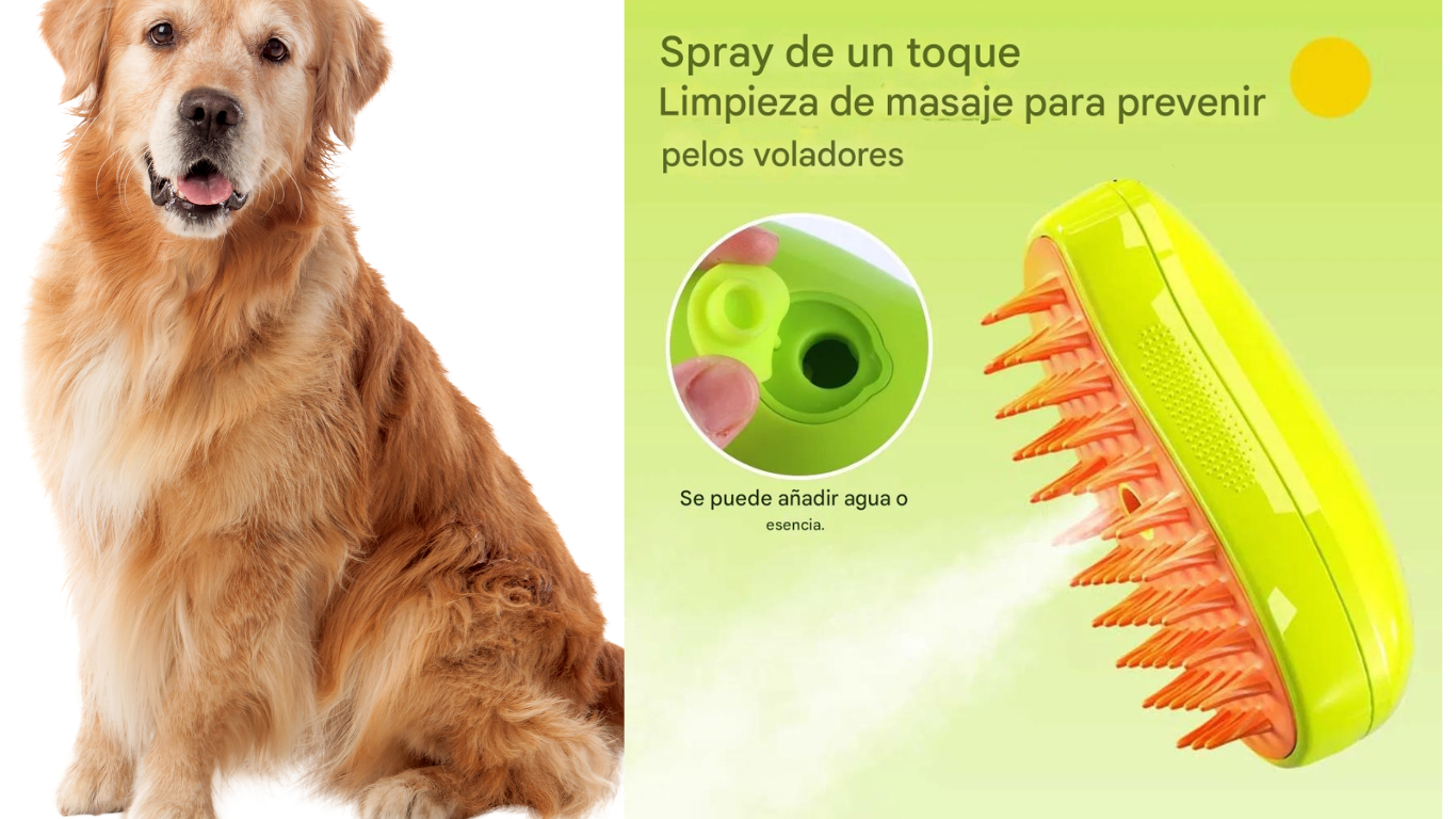 CEPILLO DE VAPOR PARA GATOS - PERROS